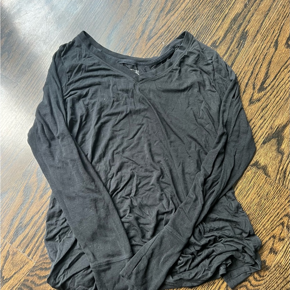 Aerie Black Long Sleeve Women's Top